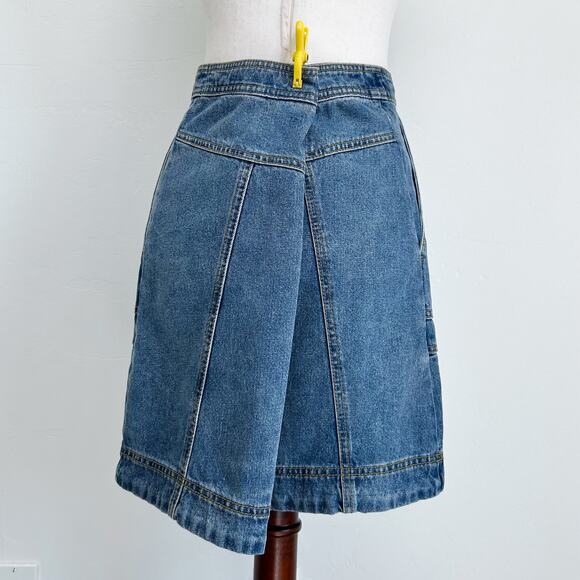 Cabi Speedway Denim Carpenter A-Line Skirt - Picture 3 of 11